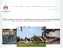 Tablet Screenshot of blandfordmanor.com